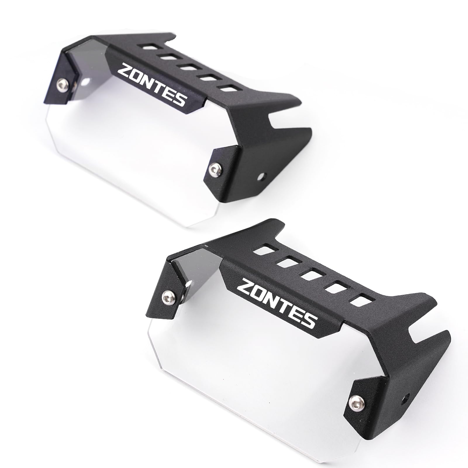 Protezione fendinebbia a LED per moto, adatta per ZONTES 368G 368 G G368 703F ADV 703T 703 F T 2024 2025 2026, copertura decorativa per fendinebbia (bianco)