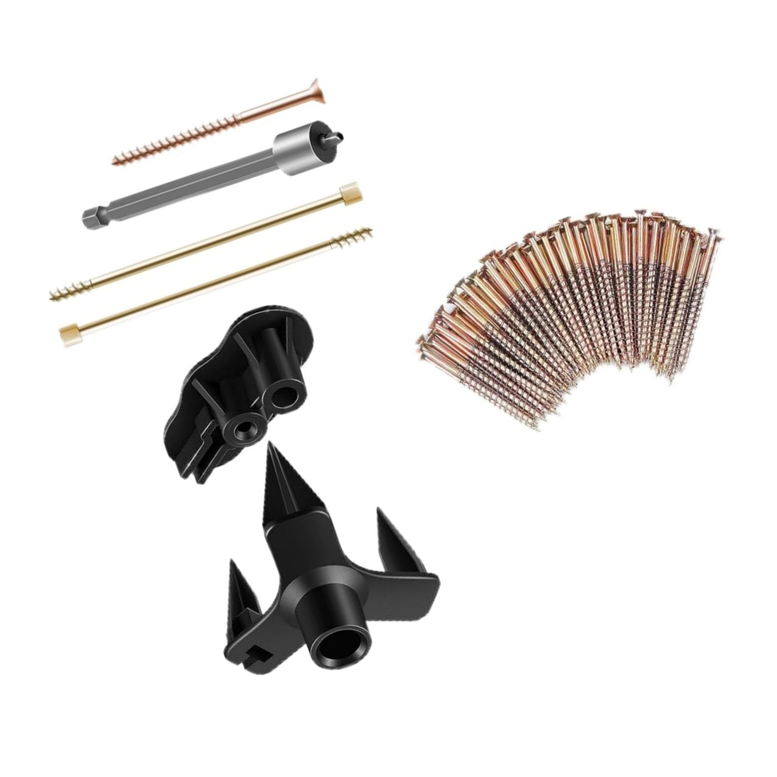Kit No Squeak No More, Kit de Reparación de Pisos que Deja de Moverse con 50 Tornillos para Pisos de Madera