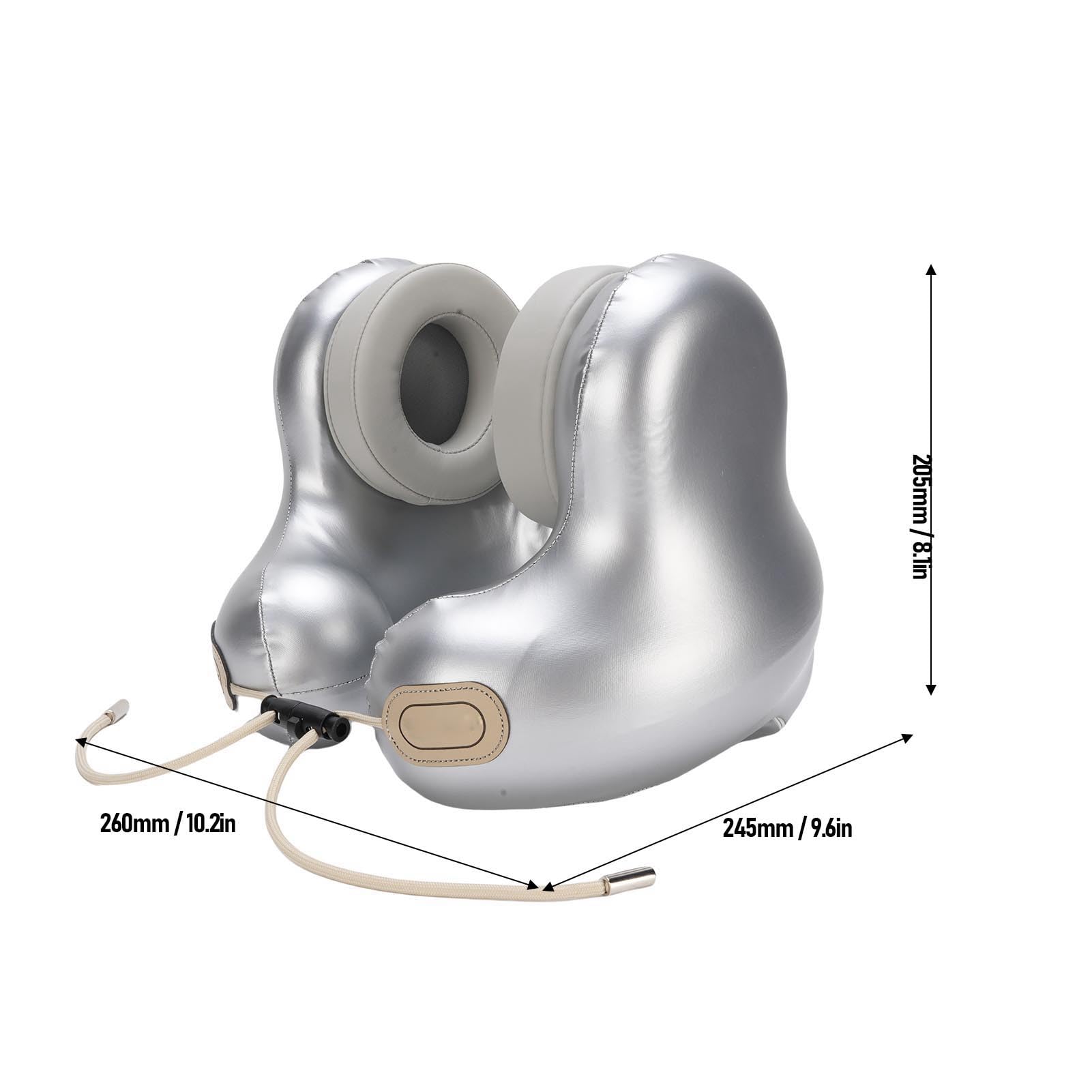 Haofy Cuscino da Viaggio Bluetooth per il Collo con Funzione di Riscaldamento per il Volo di Casa in Auto, Cuscino Musicale con Cancellazione del Rumore per Famiglie, Batteria da 2000 MAh