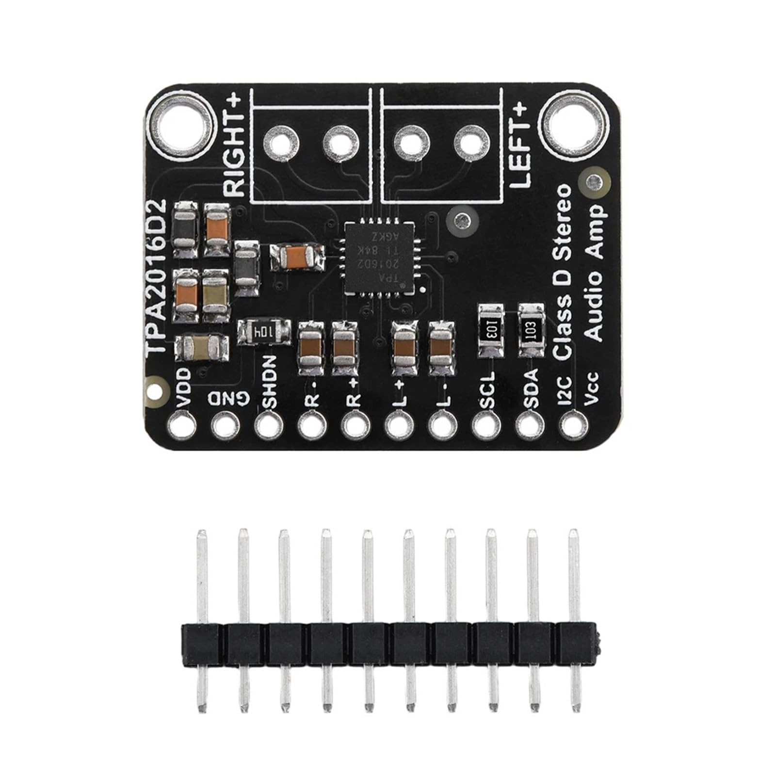 Digital Sound Amplifier Board Stereo Class D Audio Power Module TPA2016D2 2.8W I2C AGC Amplification Amp Control Plate
