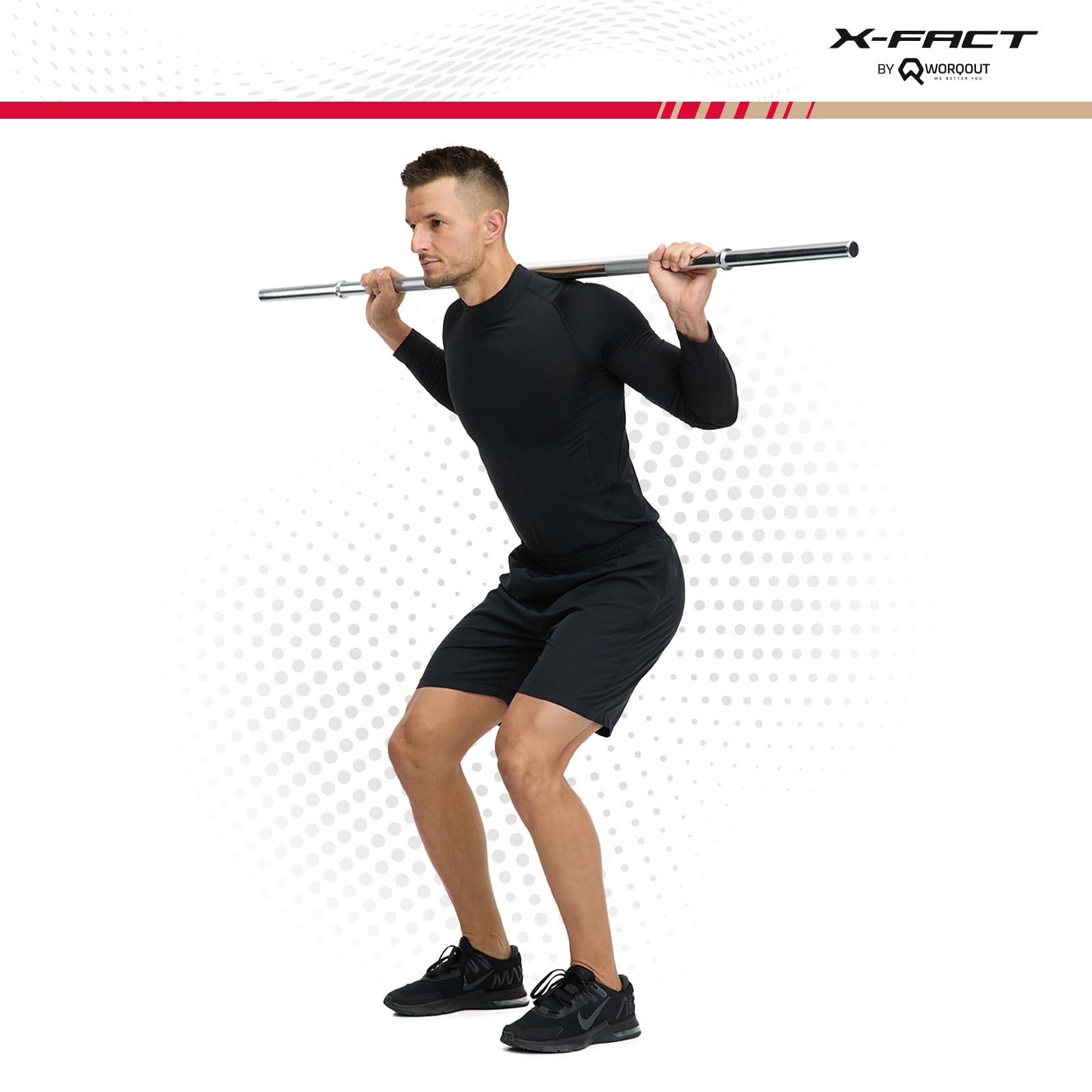 Barres d'haltères longues et curl robustes pour un entraînement efficace de la force et des muscles