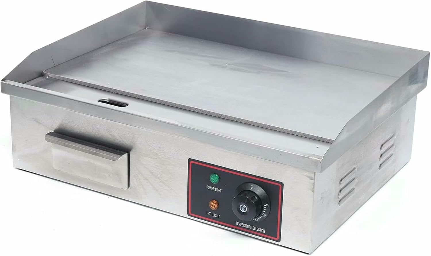 3000W Commercial Electric Griddle, Flat Top Grill-Stainless Steel Electric Griddles with Adjustable Temperature Control 122℉-572℉ for Kitchen, Restaurant,