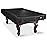 BEARCOVER Heavy Duty Leatherette Billiard Pool Table Cover, Waterproof & Tearproof Cover for Pool Table 7/8/9FT (8FT Black/Faux Lambskin)
