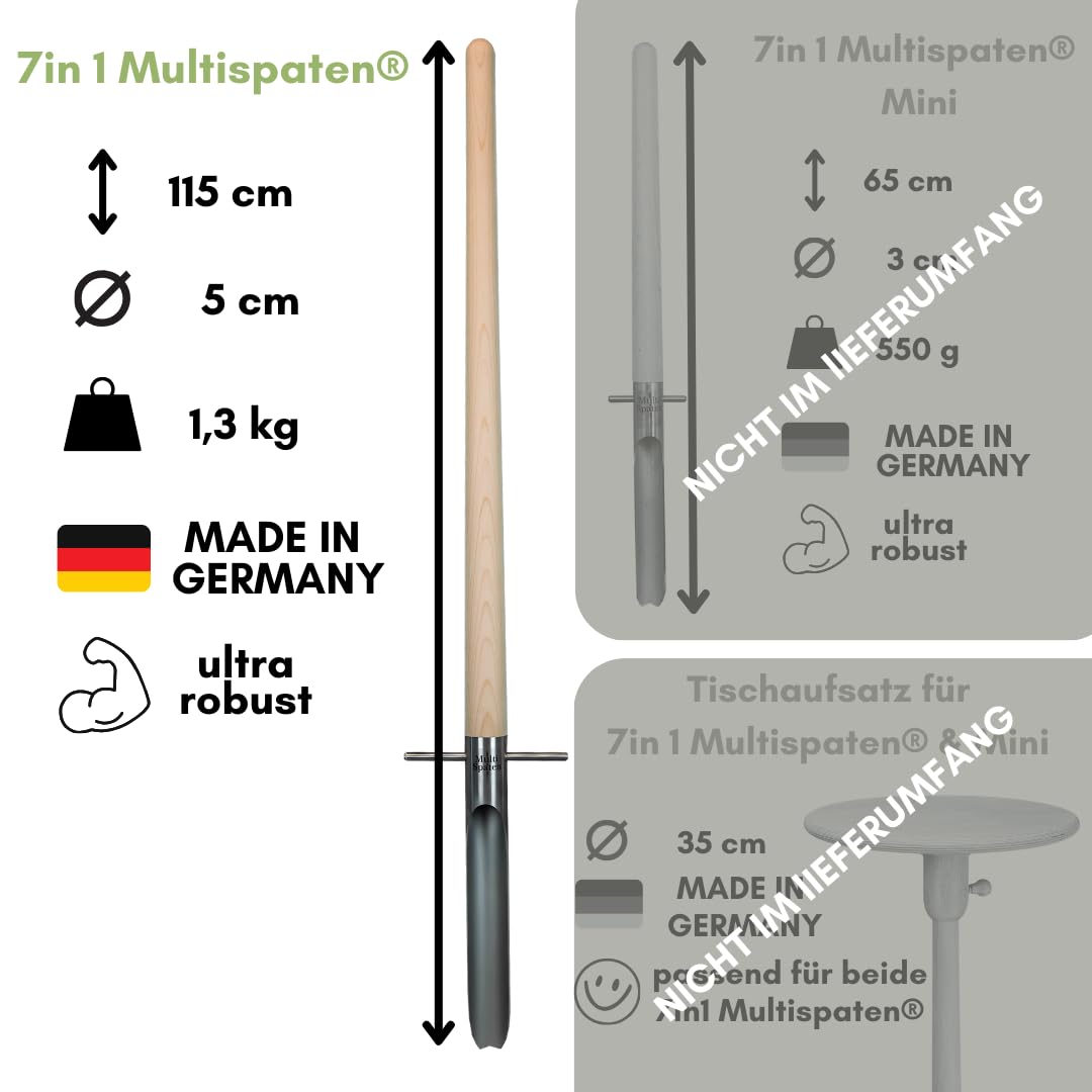Der Unkrautstecher mit langem Stiel 115cm [Made IN Germany] Löwenzahnstecher zum entfernen der kompletten Unkraut Wurzel [RÜCKENSCHONENDES & SEHR STABILES Unkraut entferner Gerät]