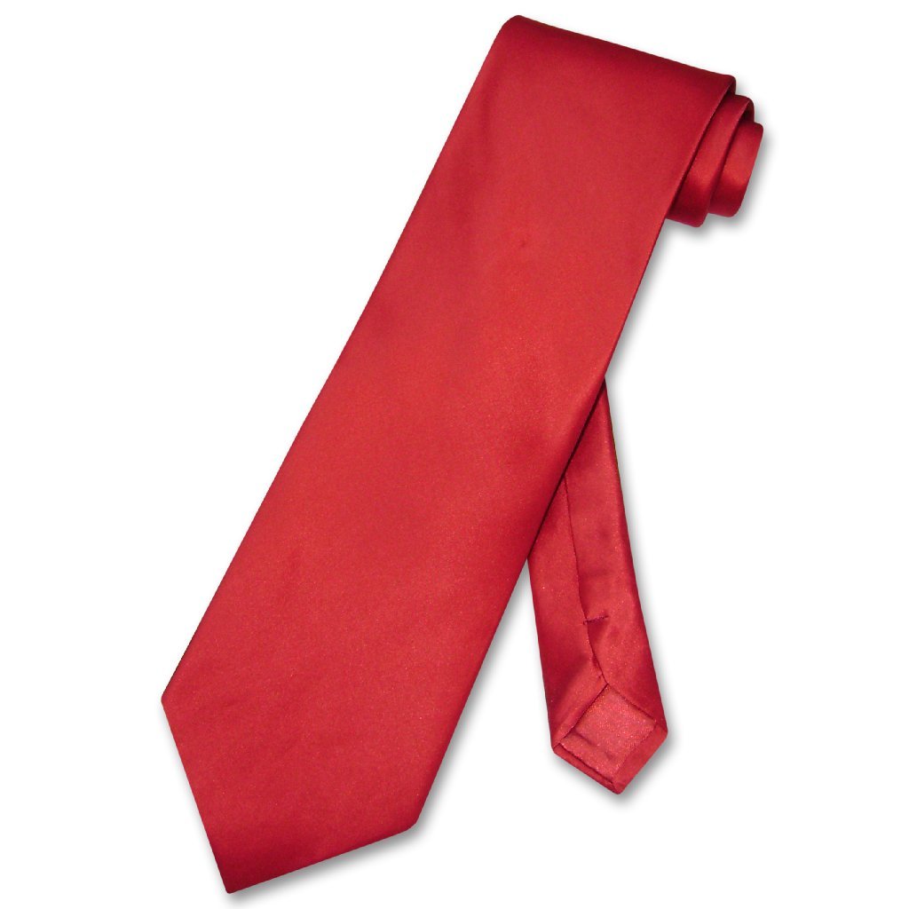 Biagio 100% SILK NeckTie Solid ROSE RED Color Men's Neck Tie