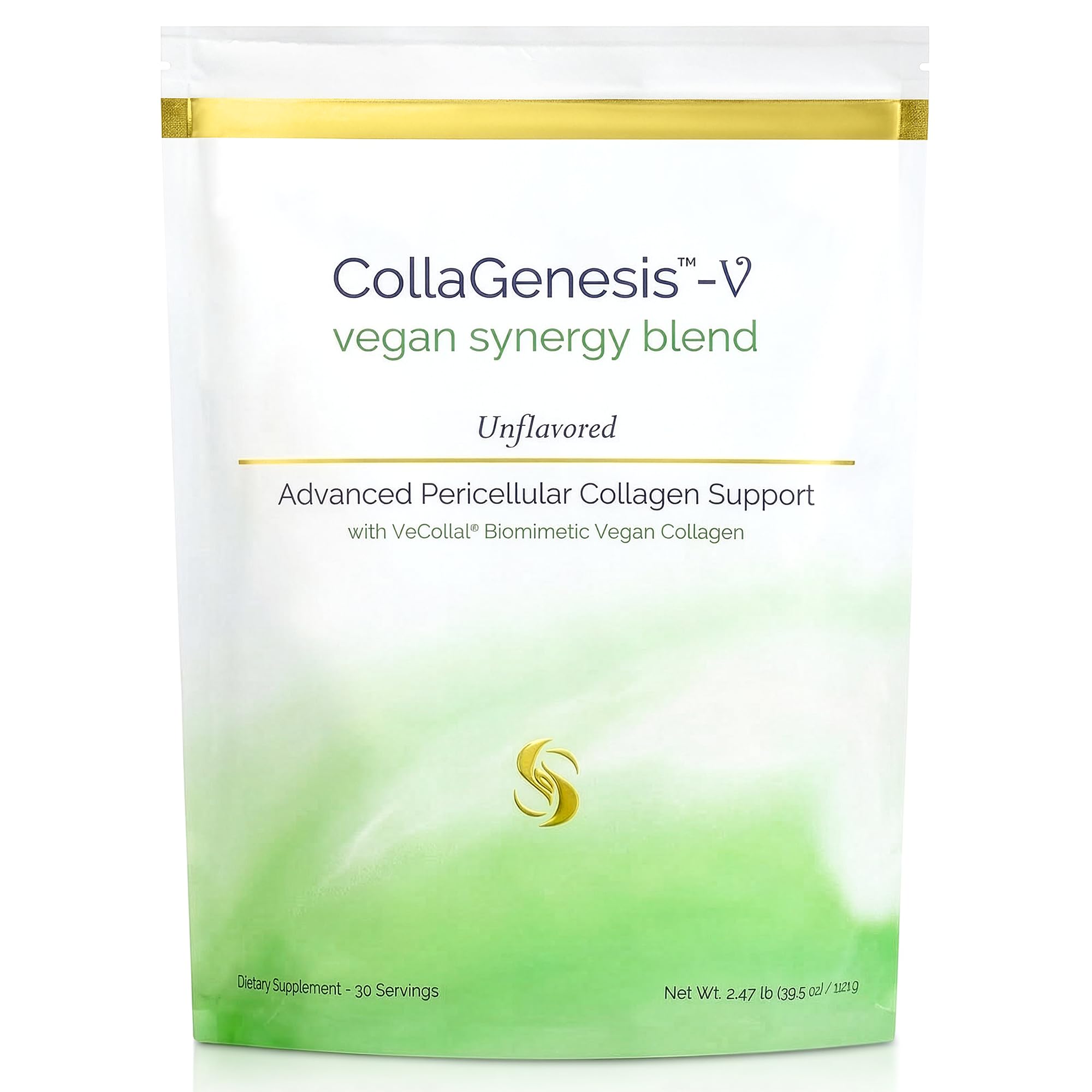 CollaGenesis -V 25g Protein Vegan Collagen MSM Hyaluronic Acid Complete Amino Acid Profile Vitamins Minerals Collagen Support Cofactors