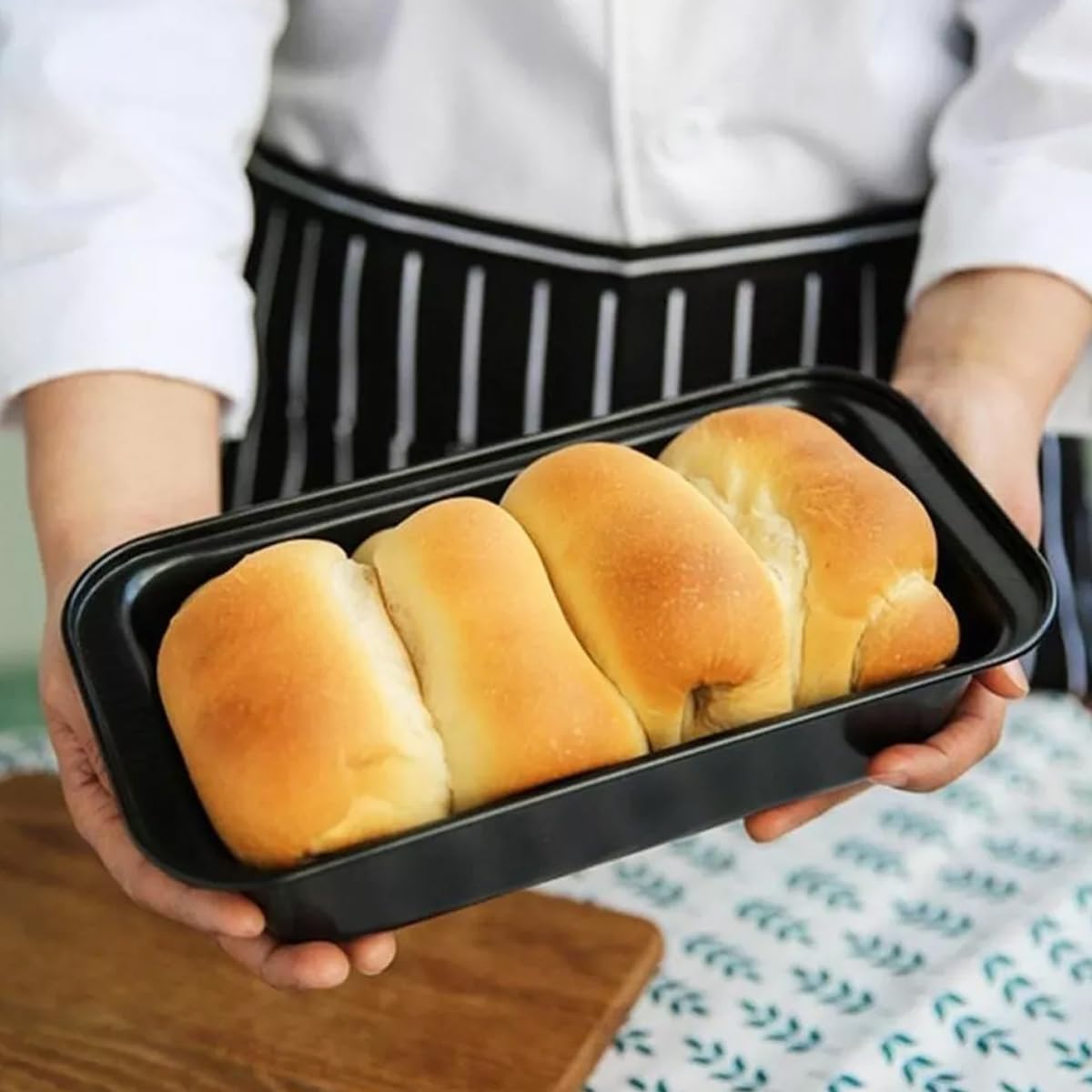 MGE - 2x Molde de Horno Plumcake - Molde Rectangular - Molde para Pan - Molde de Pan Rectangular - Molde de Horno para Bizcochos, Brownies, Pasteles, Pan - 35 cm - Set de 2