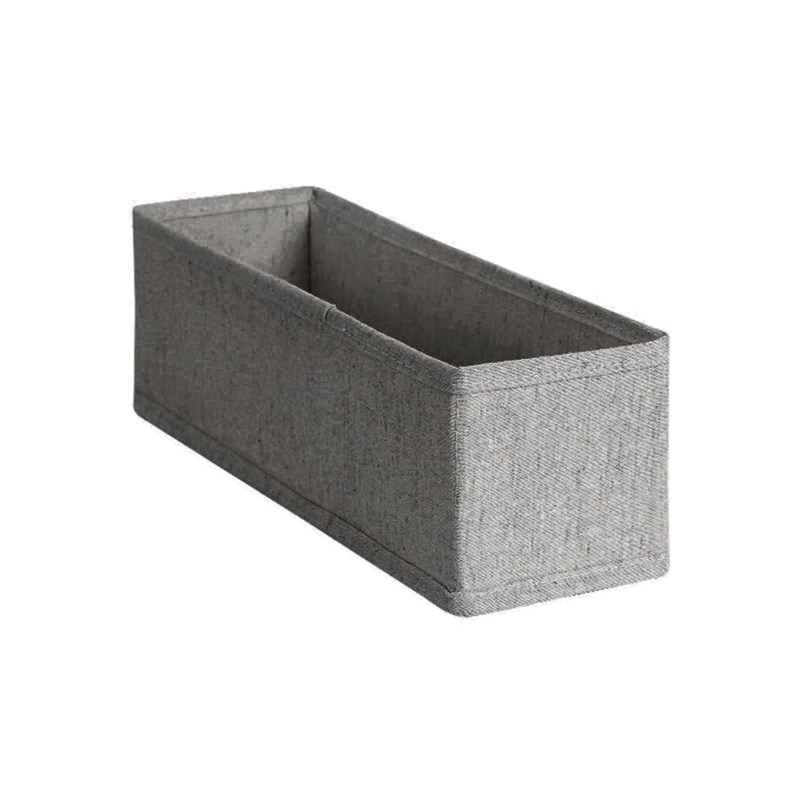 NEWFT Multipurpose Foldable Cotton Linen Underwear Socks Organizers Drawer Storage Box for Closets Wardrobes Accessory Cotton Linen Storage Tray