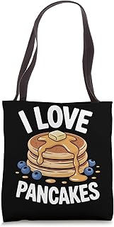 I Love Pancakes Stack Syrup Berries Breakfast Tote Bag
