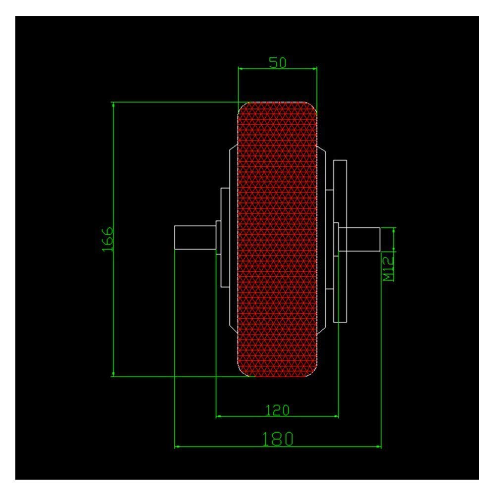 Pneumatici per ruote di ricambio per scooter, scooter elettrico, motore senza denti brushless da 6,5 pollici 300w, pneumatico a nido d'ape antideflagrante, IP54 impermeabile, adatto per guida anterior