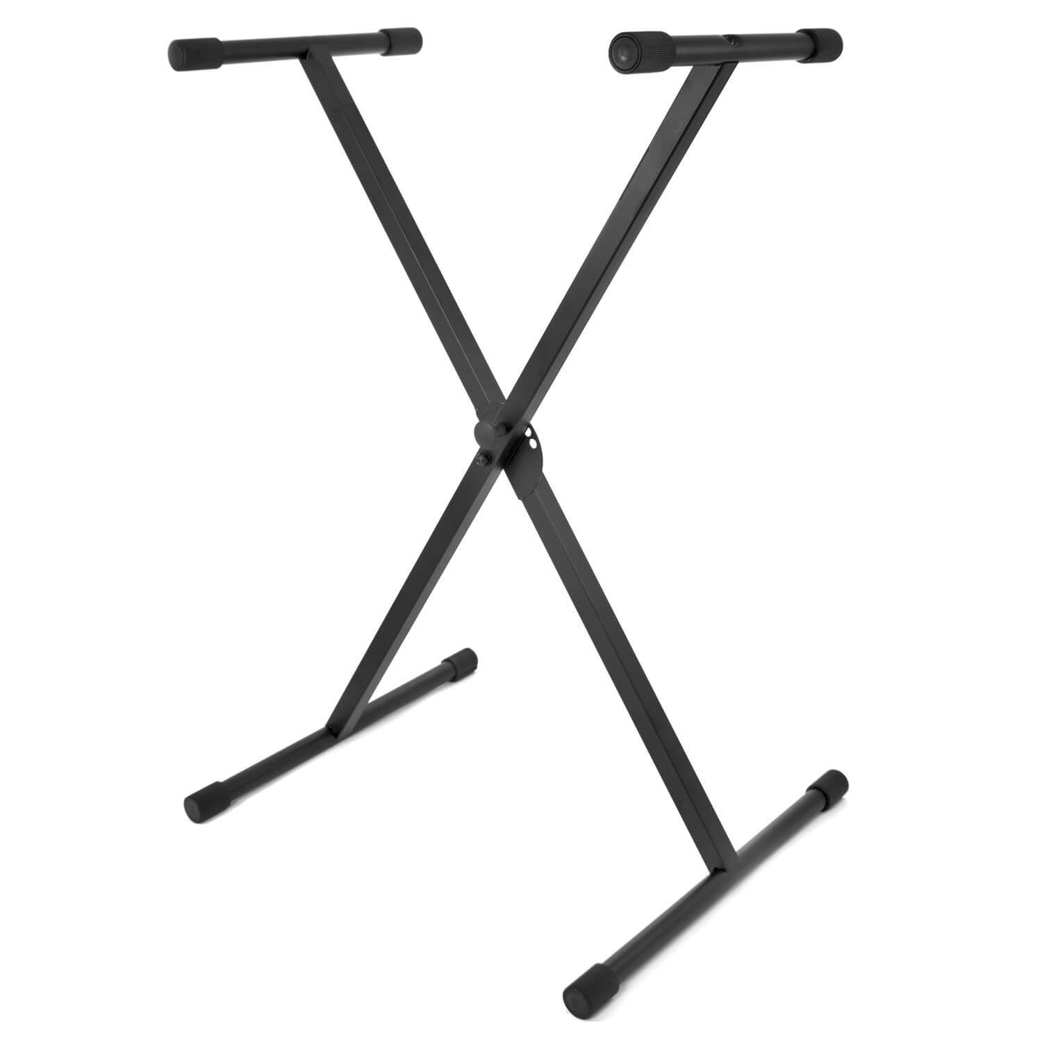TIGER KYS77-BK supporto per tastiera con telaio a X, pieghevole regolabile in altezza - colore nero & M-Audio SP-2 - Pedale di Sustain Universale per Tastiera Elettronica, Pianola
