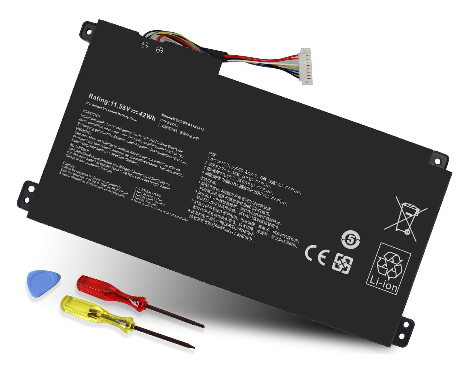 DMKAOLLK 42Wh B31N1912 C31N1912 Battery Replacement for Asus VivoBook 14 E410M E410MA L410M L410MA E410KA F414MA-CL E510KA L510MA R522MA Vivobook 14 E410MA-EK017TS Notebook 11.5V Vivobook L410M-15