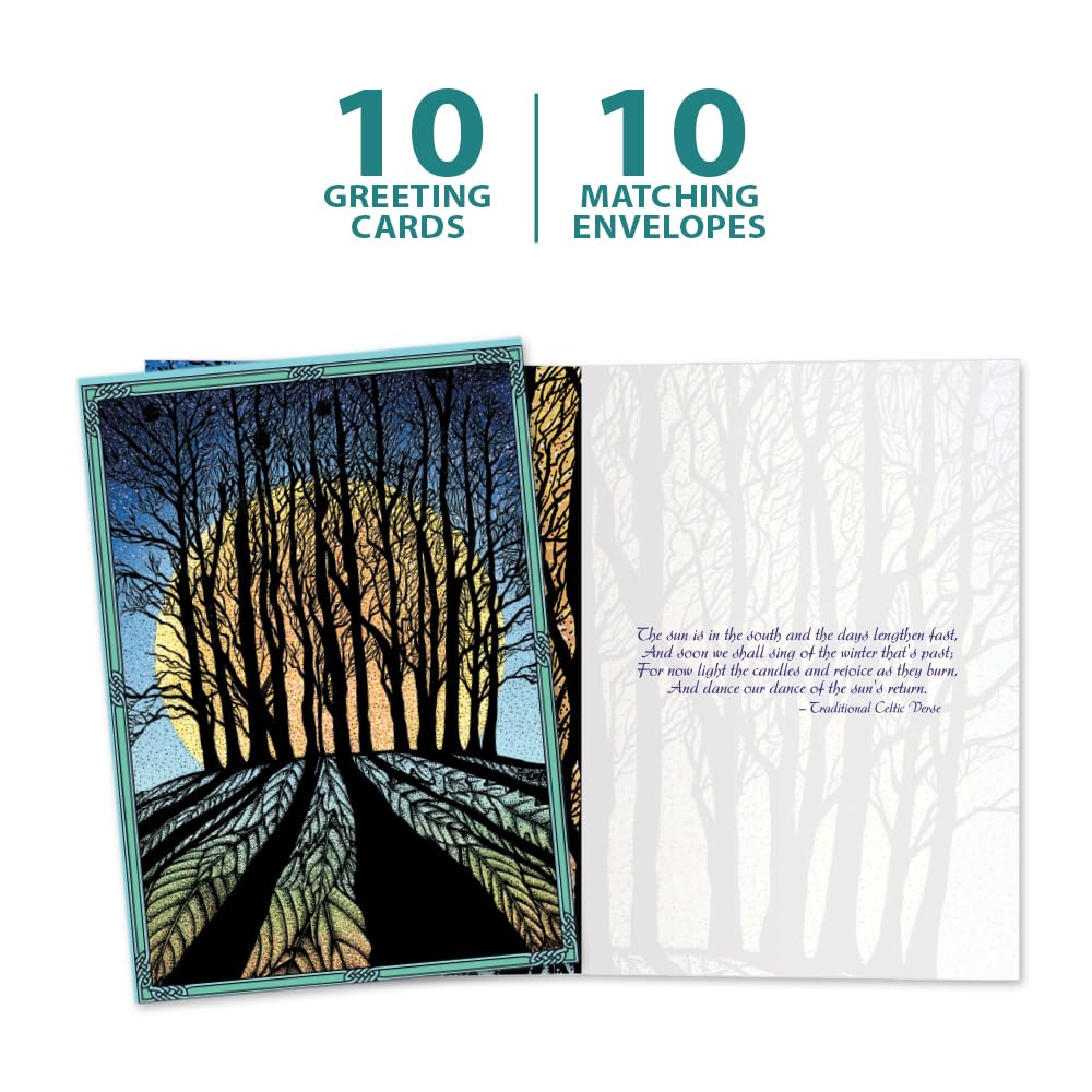 Tree-free Grüße Solstice Karten – Set Aus 12 Karten Mit Sternen-Motiv, 10,2 X 15,2 Cm, 100 % Recycelt