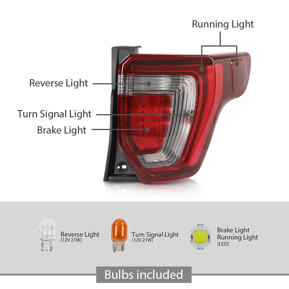 Right Rear Tail Light w/ Harness & Bulb for Explorer 2016-2019 FB5Z13404G image 9