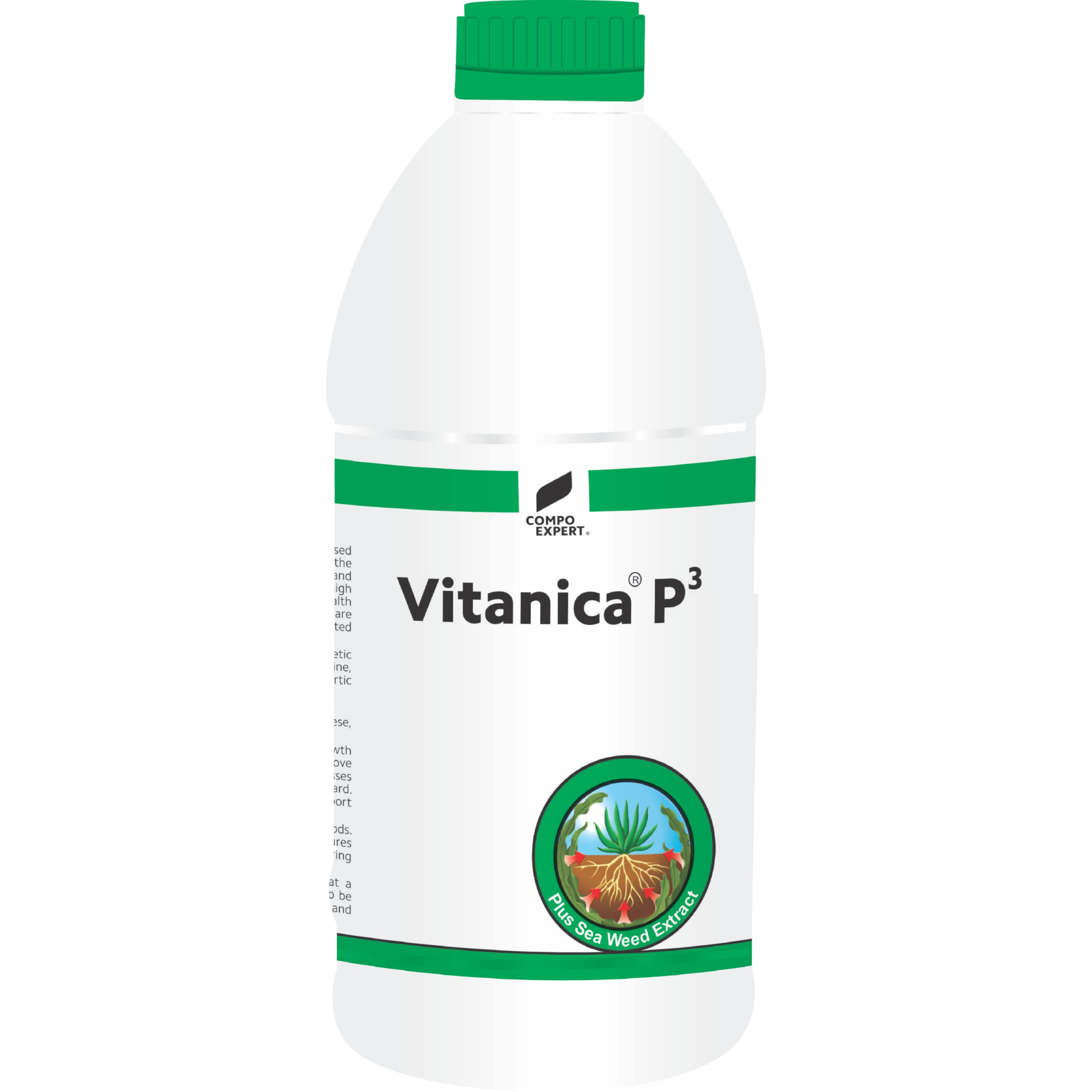 Compo Expert Vitanica® P3 1L | Liquid Fertilizer with Potassium Phosphite | Improves Root Growth & Stress Tolerance | Fast-Absorbing Foliar Feed for Plants | Garden & Agriculture Use