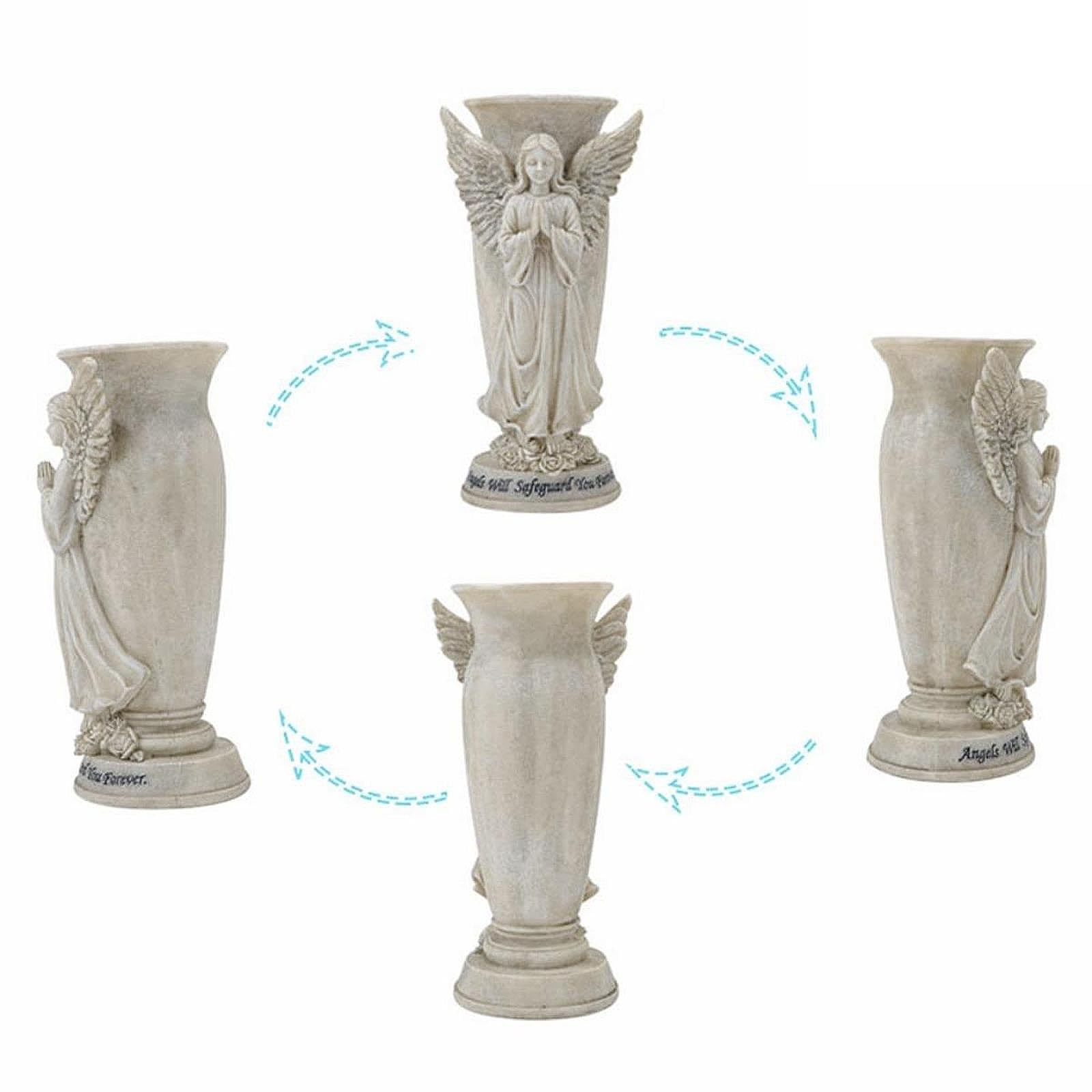 Engel Beten Blumenvase Praktisch mit Spikes Stabile Friedhofsdeko