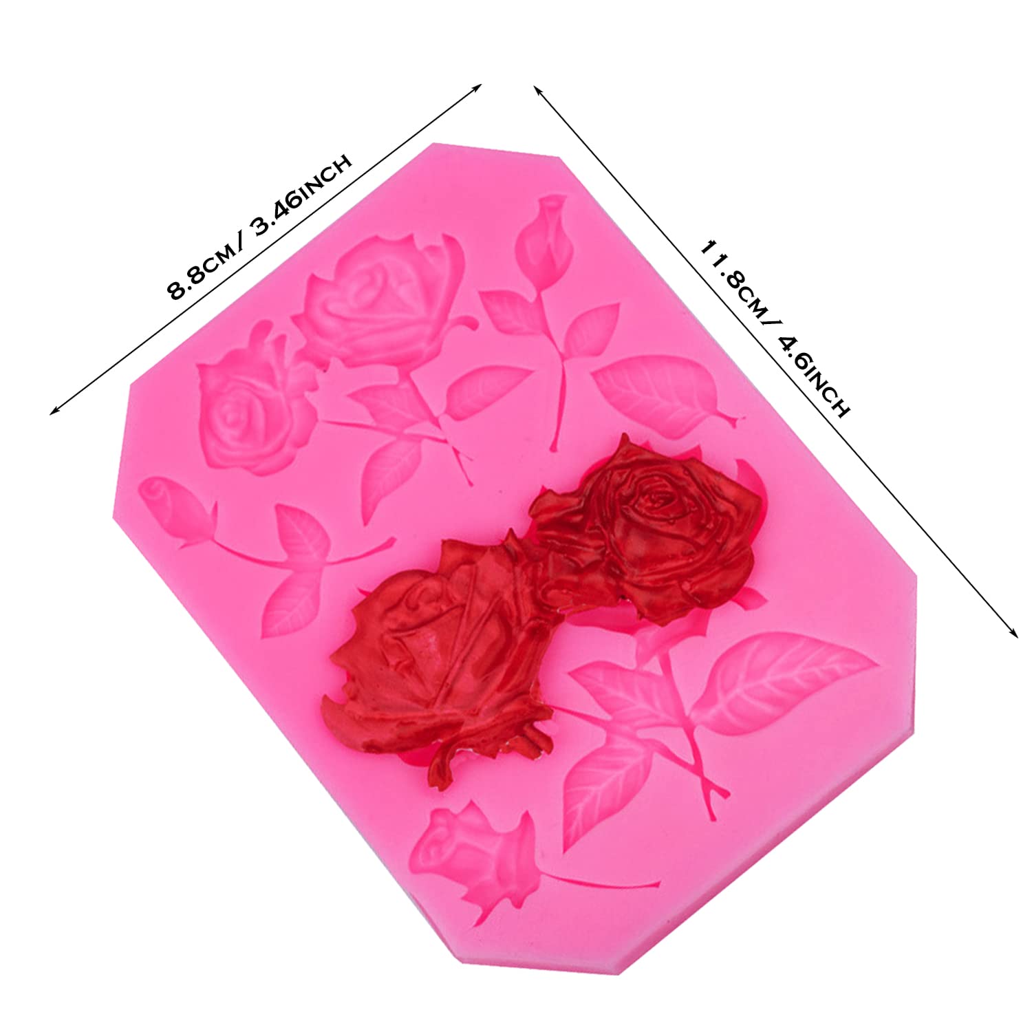 Neikafan Lot De 4 Moules Silicone Marguerite 3D – Fleurs Délicates Pour Gâteaux, Fondant, Chocolats & Décorations Pâtisserie