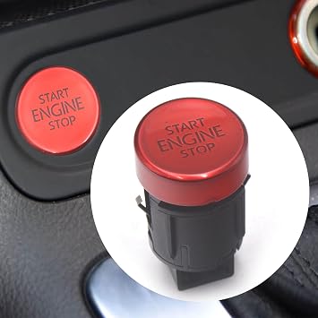 RuiWen VWIS013R Engine Start Stop Button Switch Red 5N0959839