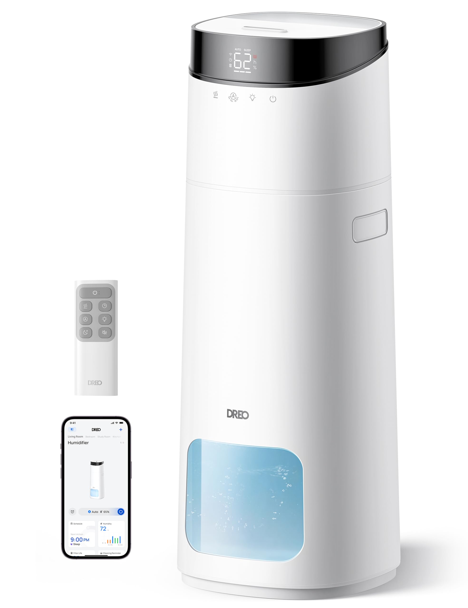 Dreo 16L Smart Humidifier Large Room 1000 ft², 130H Cool Mist Air...