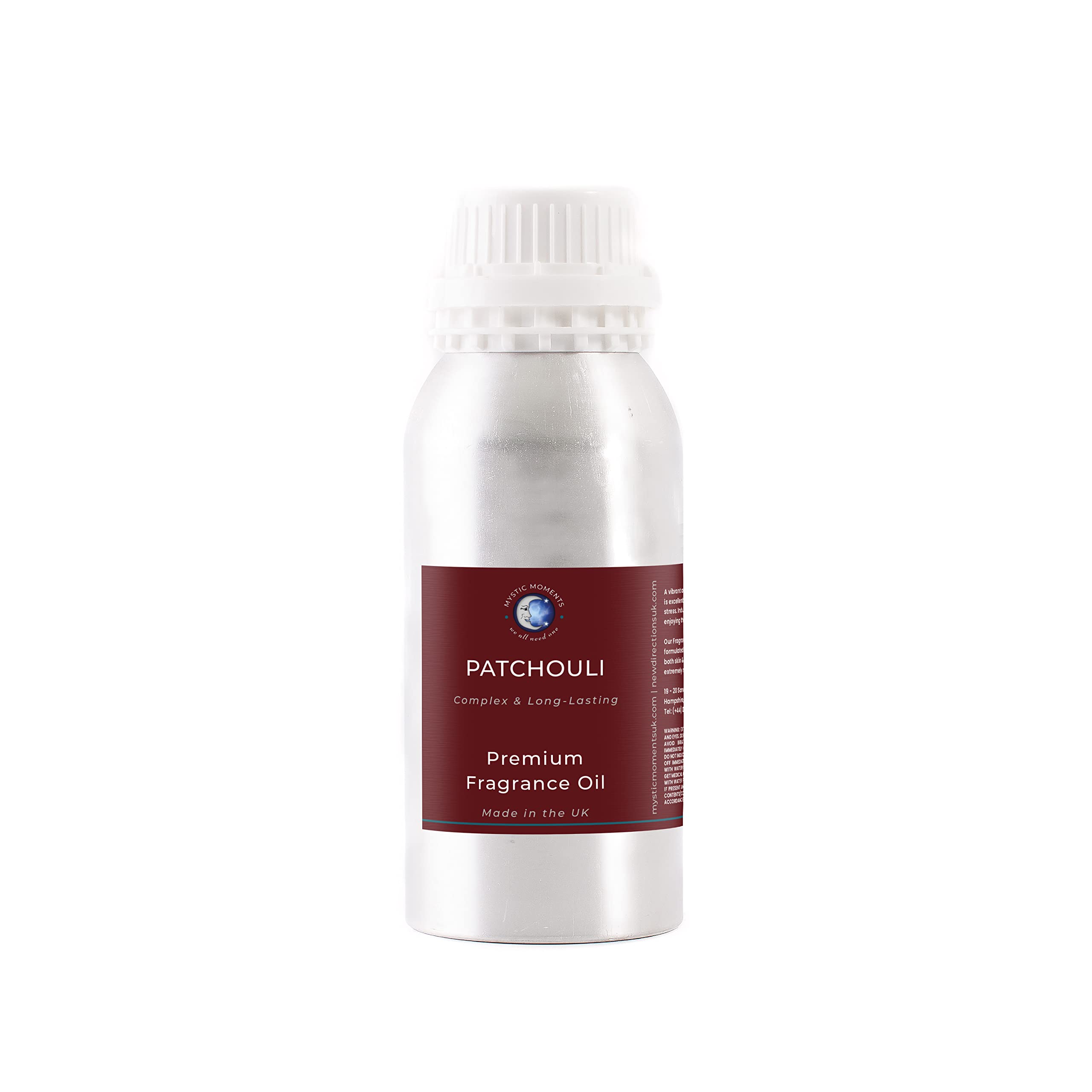 Mystic Moments | Patchouli Fragrance Oil 500G | Deep Earthy Woody Aroma For Candles, Soaps & Home Fragrance | Warm Relaxing Scent For A Calming Atmosphere