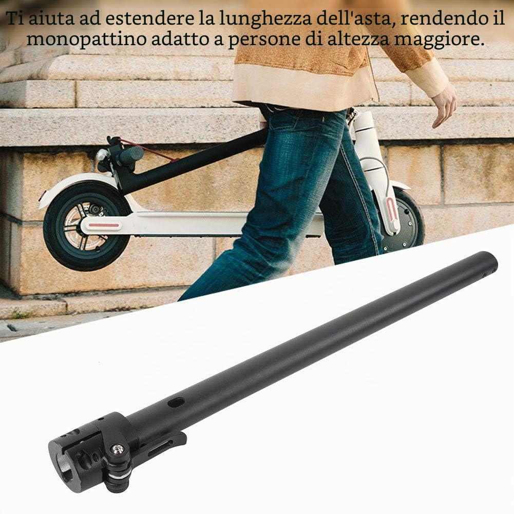 Bnineteenteam Asta Pieghevole per Scooter Elettrico, Asta Pieghevole per Asta Pieghevole Regolabile per Scooter Elettrico da 27,6 Pollici con Base a sgancio rapido per M365
