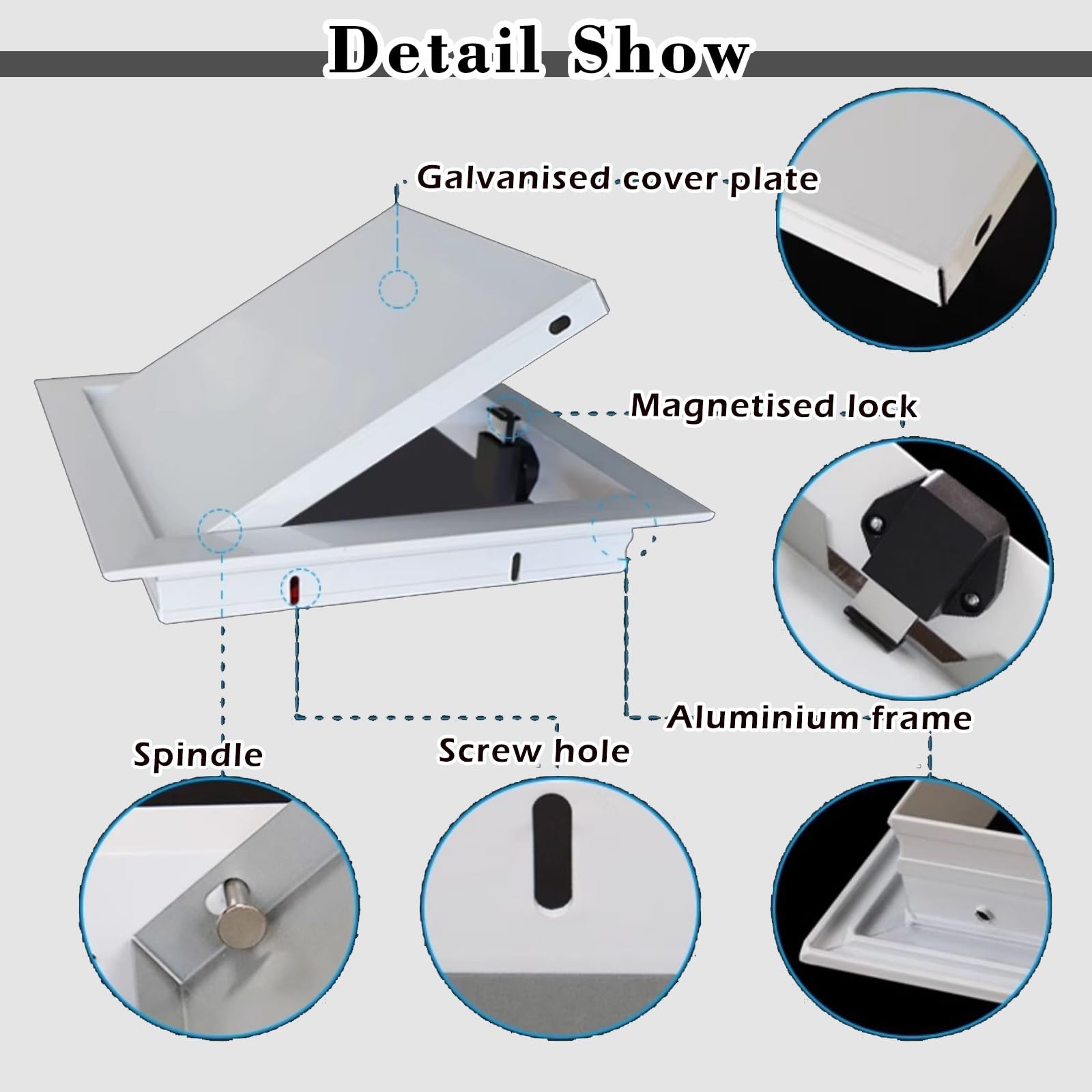 Air Plast Sportello Ispezione Pannello Di Accesso Pre-incasso Per Controsoffitti In Cartongesso, Sportello Di Ispezione Verniciabile Con Parkett Magazine - Foto 10