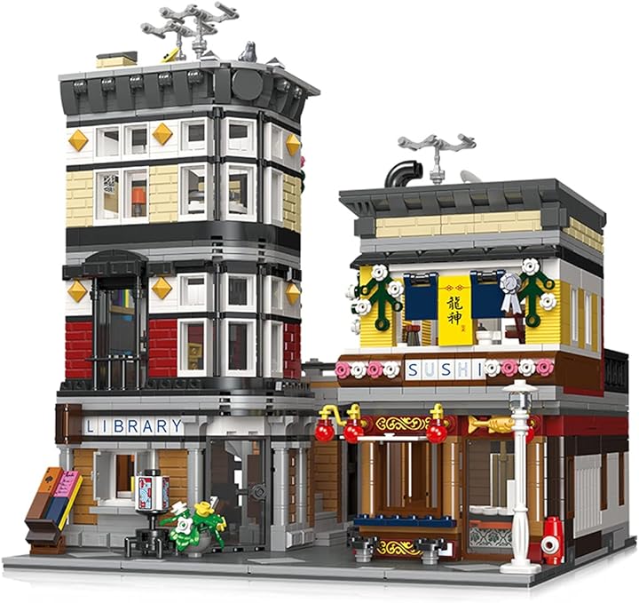 Wwei mattoncini per costruzione sushi shop compatibili con lego 81U54D11D4AJ04V9OIY
