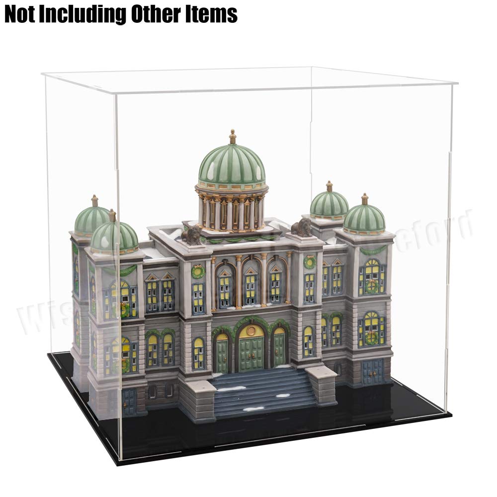 Vetrina Acrilico Teca Plexiglass: 30x30x30 cm Cubo Espositore per Bouquet Pallone da Calcio Basket Modellino