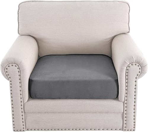 Miniatura 27 de H.VERSAILTEX Fundas de cojín individuales elásticas para sofá, fundas de cojín de gamuza suave, funda lavable para sofá modular (funda de sofá de 3