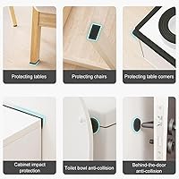 Vista 7 de BENECREAT Rollo autoadhesivo de espuma EVA de 1mm de grosor, hoja de acolchado de espuma blanca de 78.7x11.8 pulgadas para protección de muebles