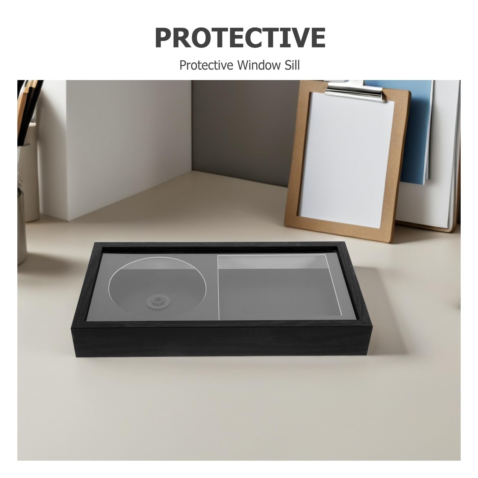 Sosoport Estante de Pared para CD 2 Unidades, Marco Acrílico Negro 17.5×33.6 Cm, Exhibidor Compacto para Discos y Carátulas, Decoración Musical Moderna para Hogar, Almacenamiento Vertical