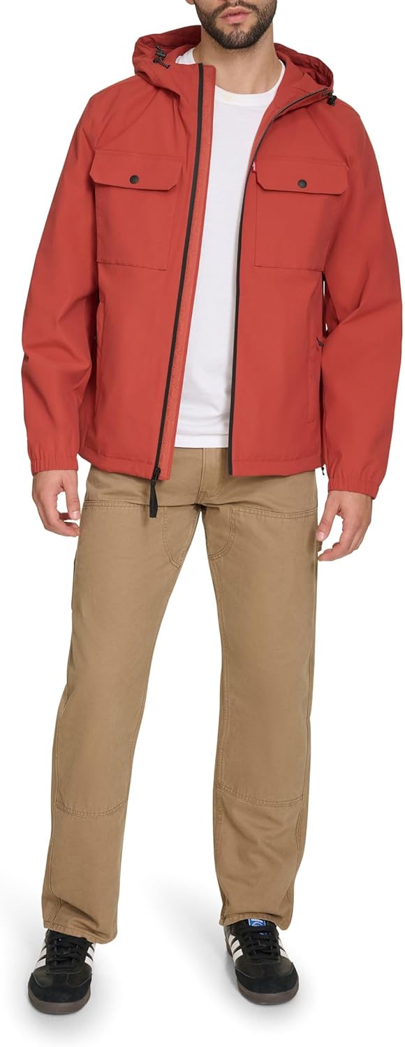 Levi's Men's Hooded Waterproof Arctic Cloth Rain Jacket - Image 2