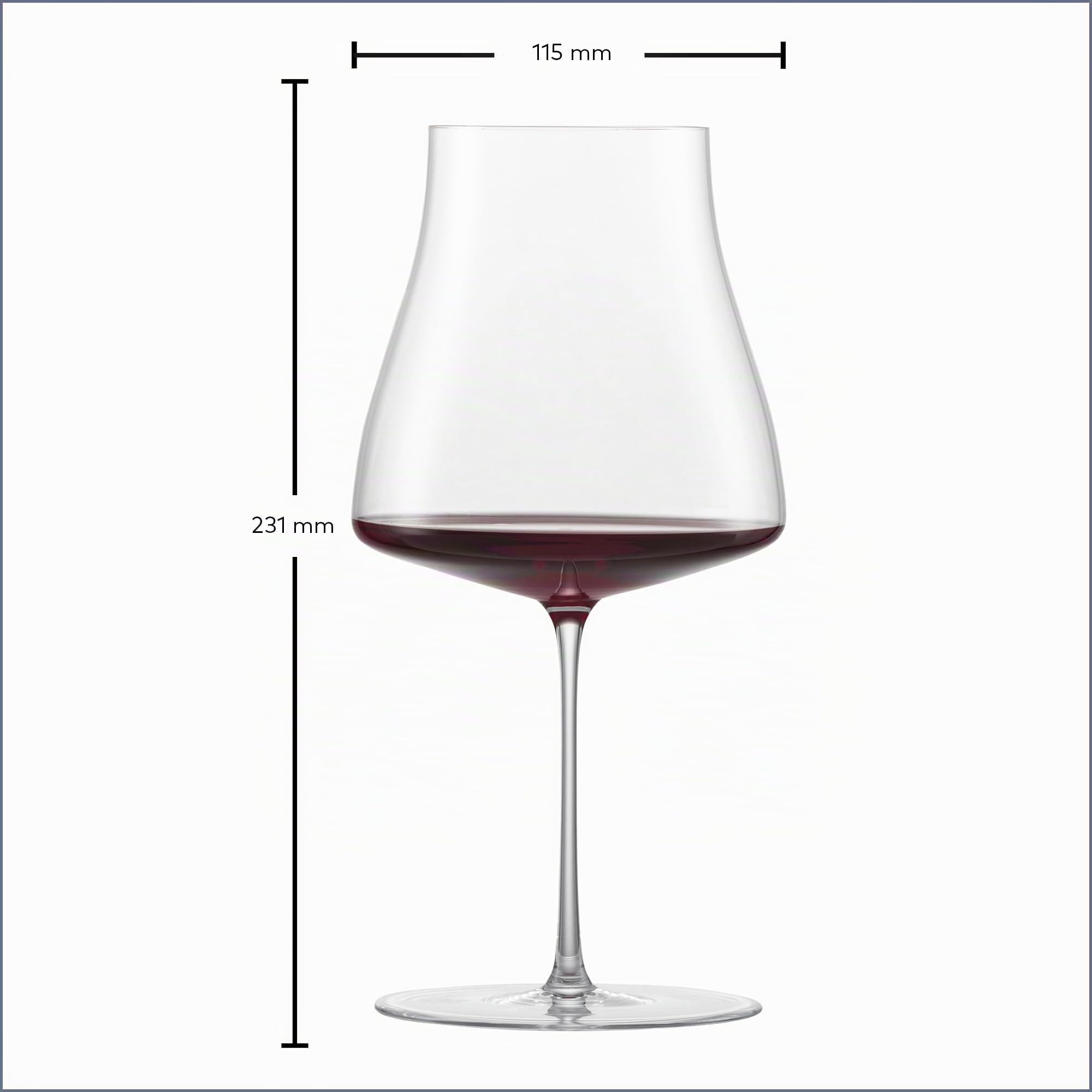 Zwiesel Glas Pinot Noir Rotweinglas The Moment (2 Stk) | in Handarbeit mundgeblasene Rotweingläser, elegante Tritan®-Kristallgläser für Rotwein