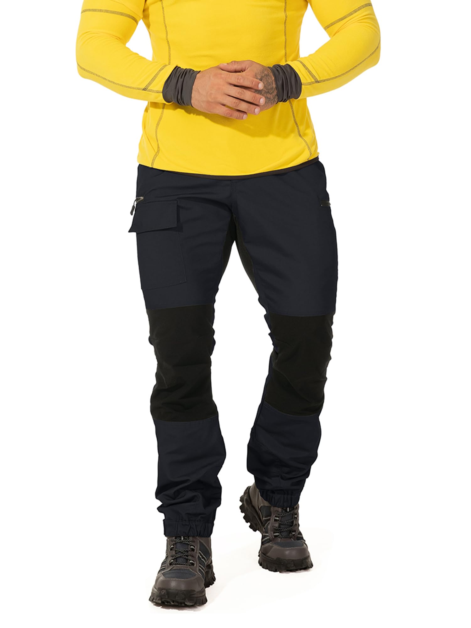 yeyity Pantaloni da trekking da uomo per attività all'aria aperta, robusti, traspiranti, durevoli, tattici, da lavoro, per attività all'aperto e lavori all'aperto