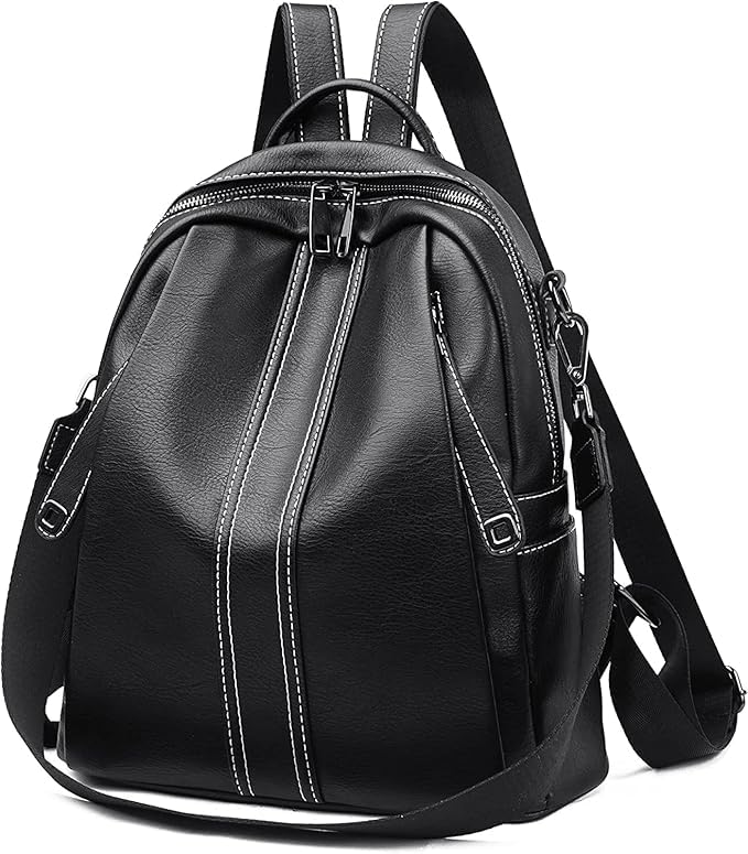 Image of Stylish Casual Medium Office Women Backpack, Travel Daily Use College Bag for Girl's, Note-Book Tuition Nurse Lightweight Backpack