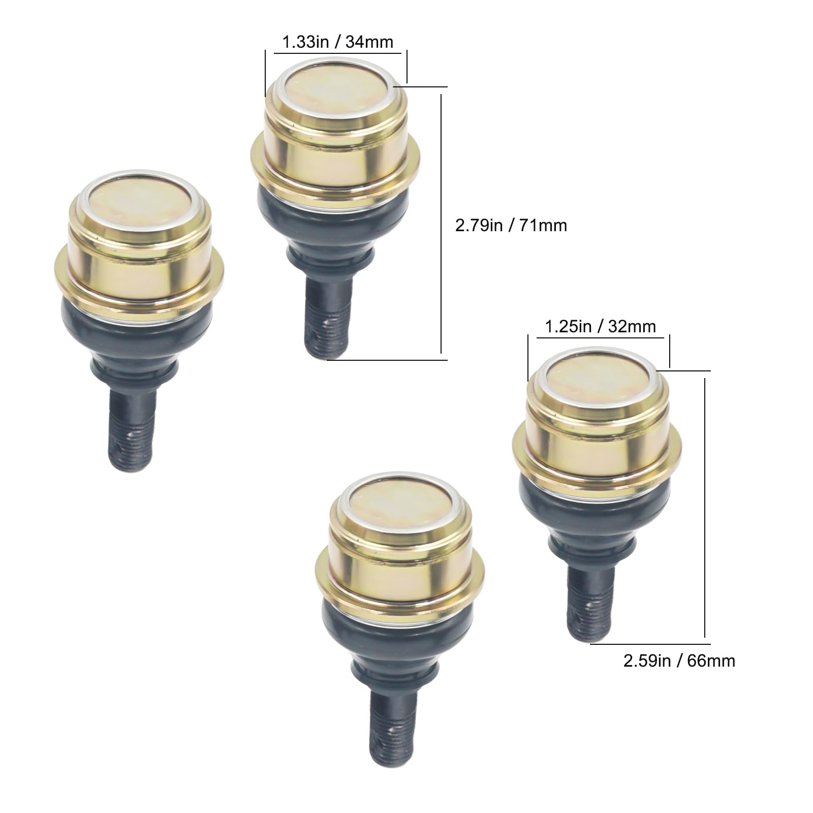 Tie Rod End Kit (2 Sets) - Fits Honda TRX350FM Rancher S 4x4 2000-2006 ATV Models