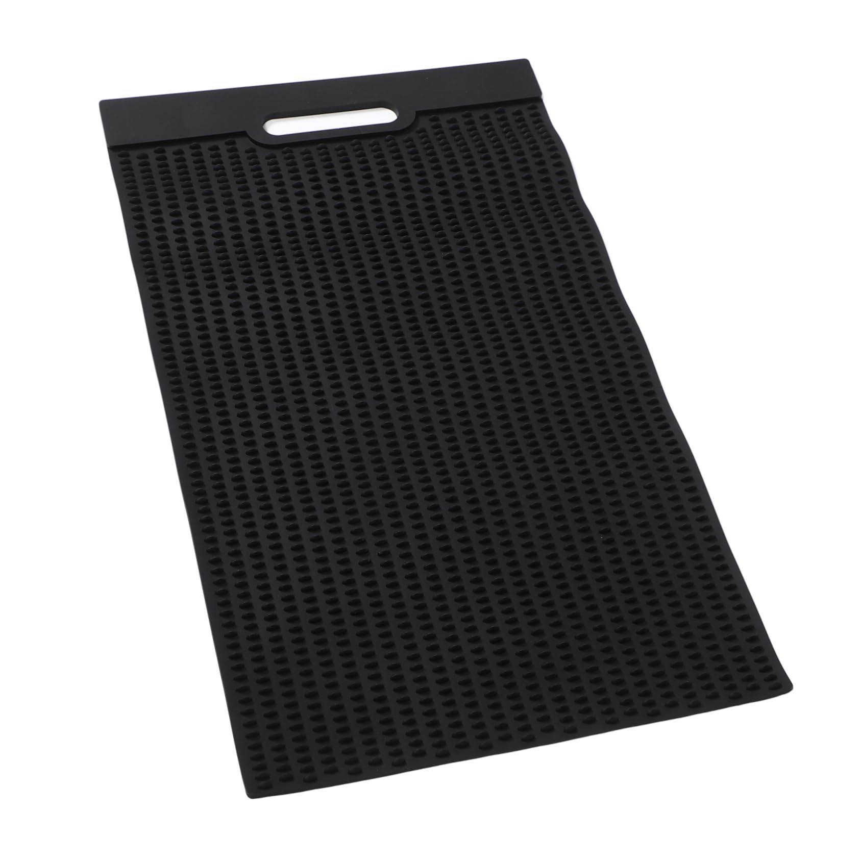 Fischzubereitungsmatte aus Pvc, Schwarz, Klein, Rutschfest