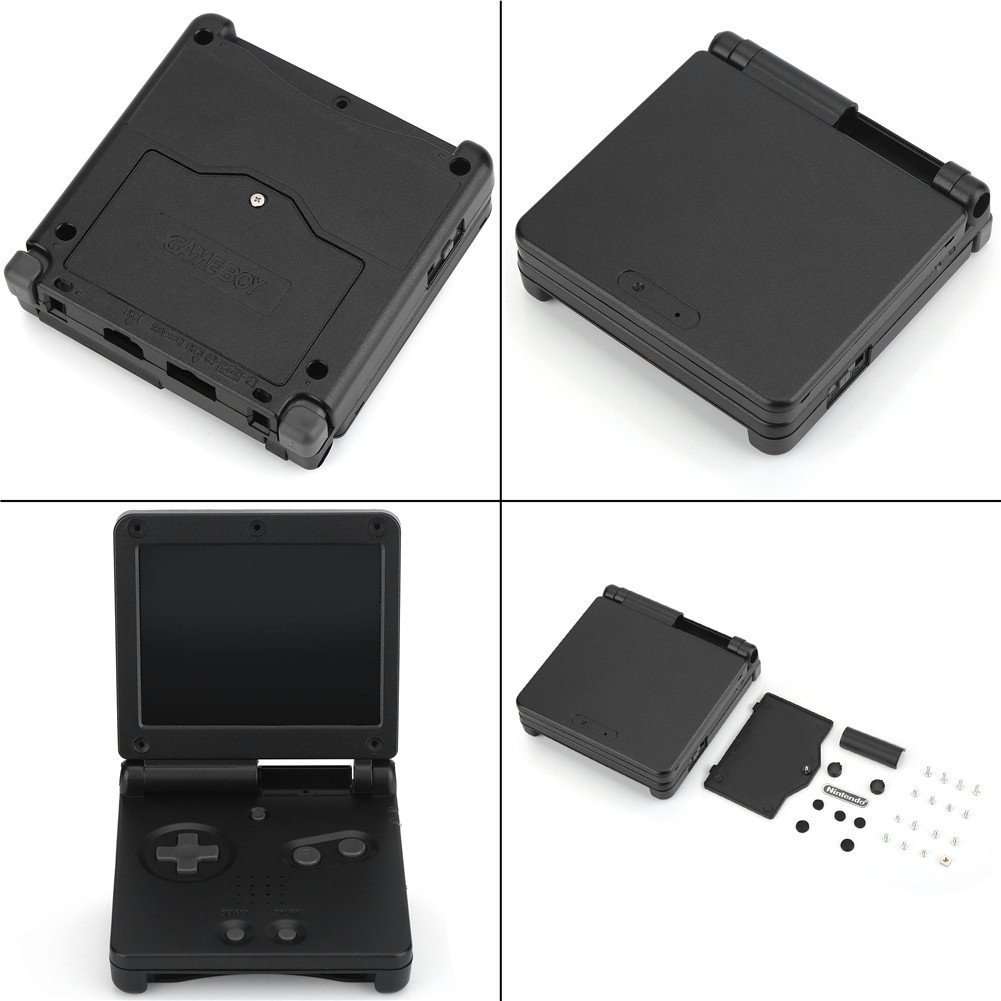 Cover protettiva per Gameboy SP, custodia di ricambio per Nintendo Game Boy Advance GBA SP (nero)