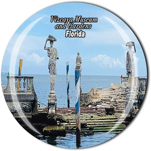 Vizcaya Museum and Gardens Miami Florida USA Nevera Magnet Souvenir Gift Magnetic Sticker Collection