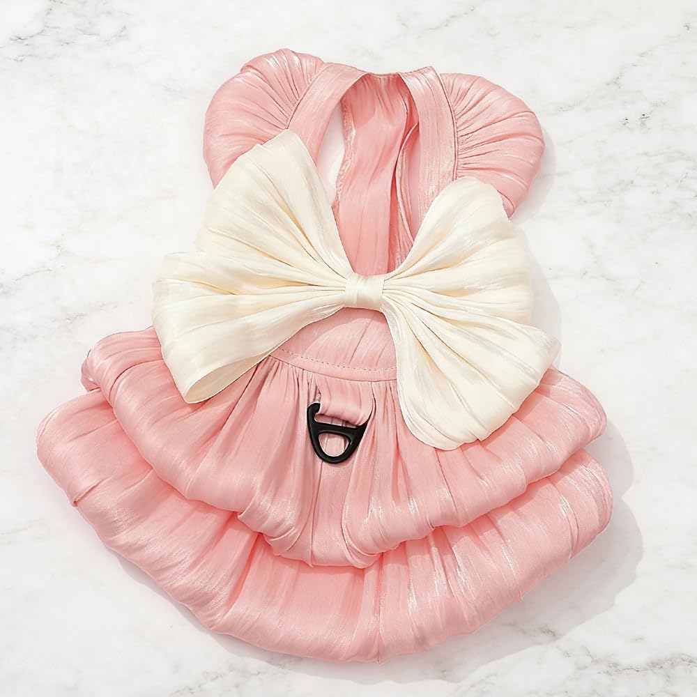 Vestito da Principessa per Cani di Piccola Taglia e Gatti Abito Estivo con Gonna Tutu (Rosa M)
