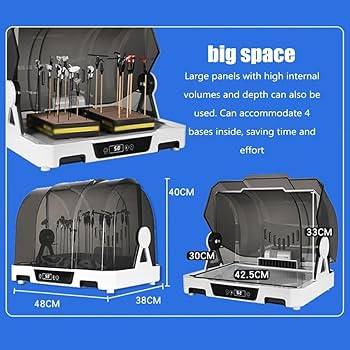 プラモデル塗装セット　エアブラシ　塗装ブース　乾燥機 Amazon.co.jp: モデルエアブラシスプレーブース、200Wホビー