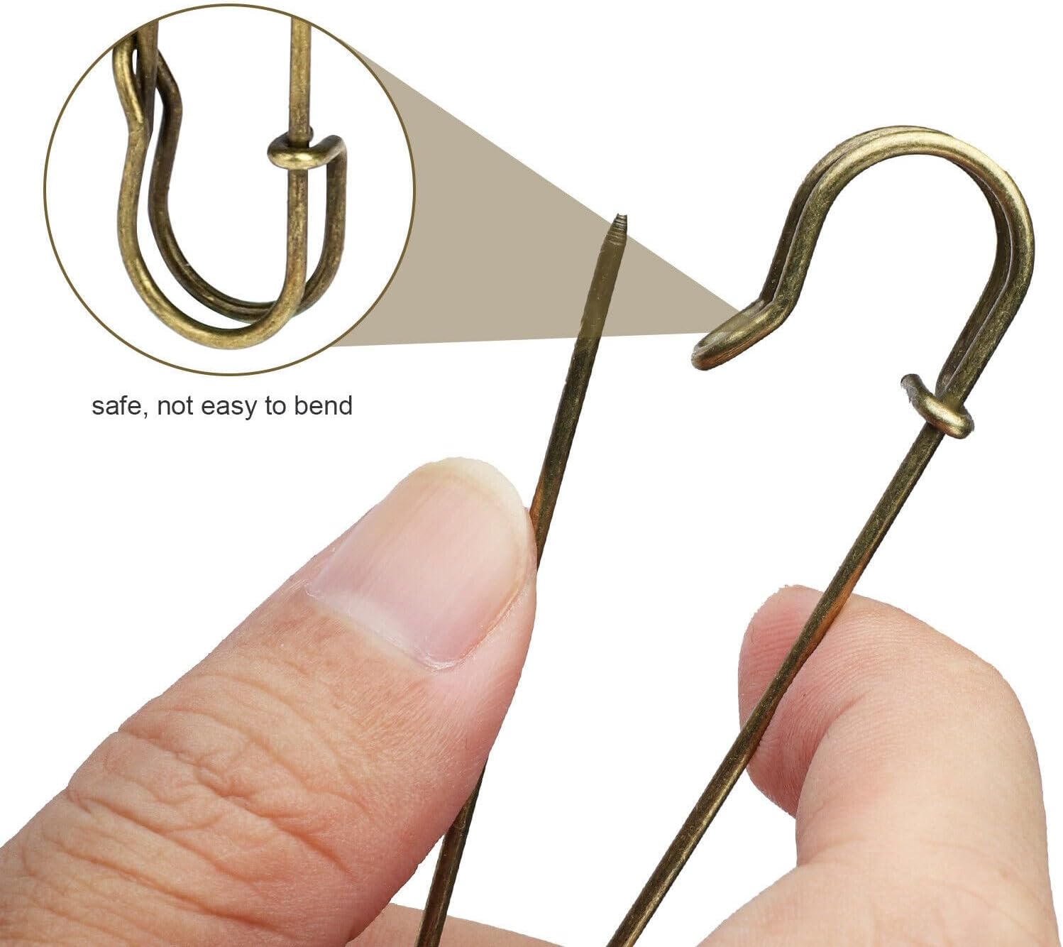 30Pcs Large Safety Pins, Stainless Steel Blanket Pins for DIY Crafts, Sewing, Blanket, Crafts and Decorations