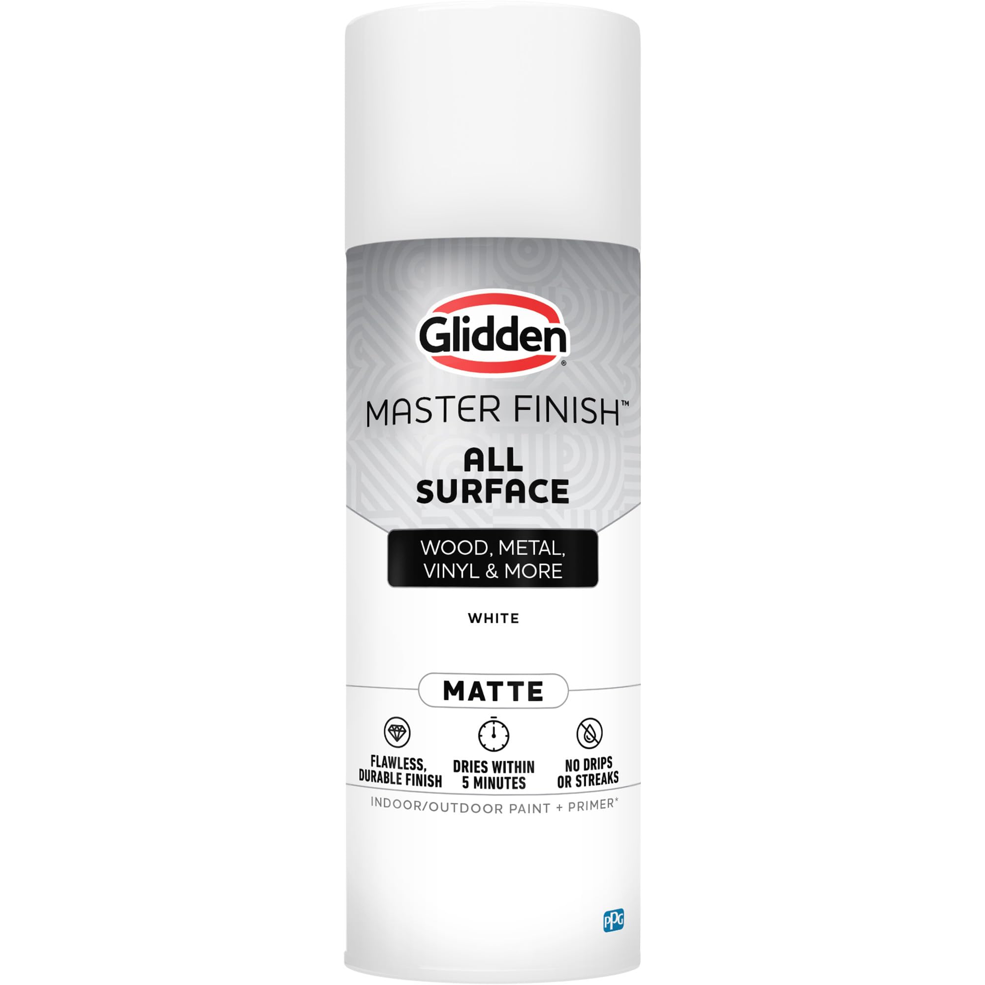 GIDEAL spray paint wash MA-1【white】サイズ2 Glidden Master Finish 12 oz. Matte White Interior/Exterior All