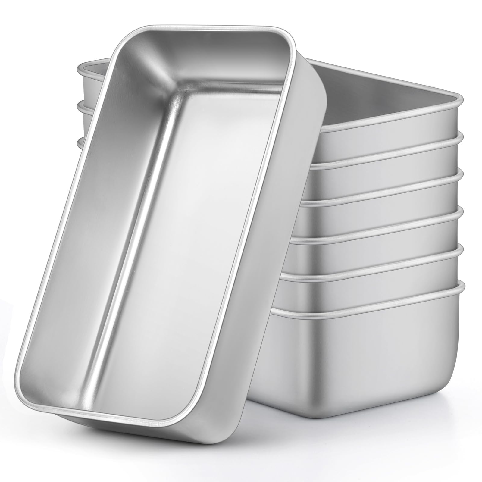 LIANYU 7-Pack Stainless Steel Loaf Pans