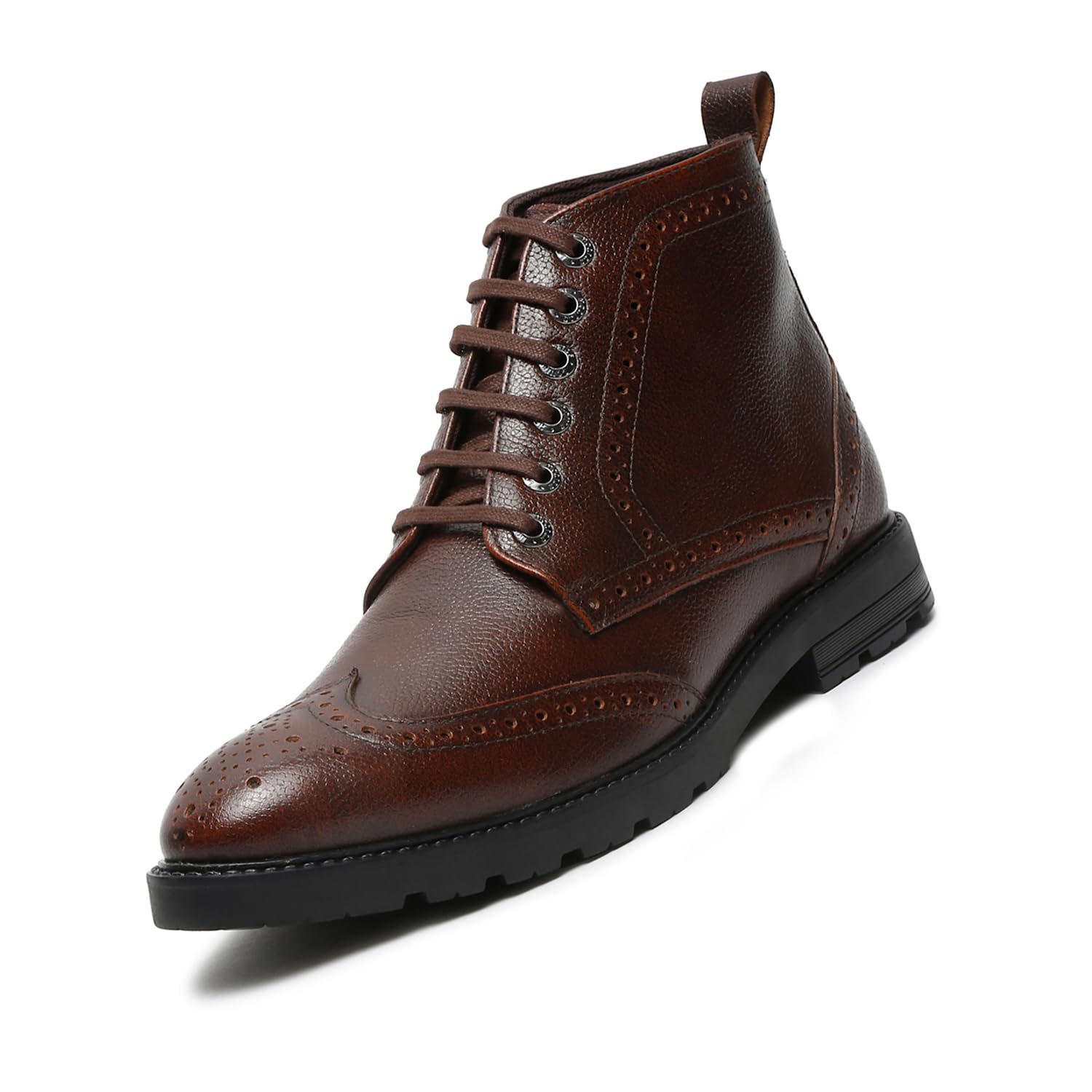 LOUIS STITCH Chukka Boot for Men | High Ankle Italian Leather Boot | Handcrafted | Hiking and Biking Shoes | Brogue Style Lace-up Boot | Mens Formal Boot Size-UK010 Brown (BT-WBNDCKBGBB) (B0CKFLJ394) Amazon Price History, Amazon Price Tracker