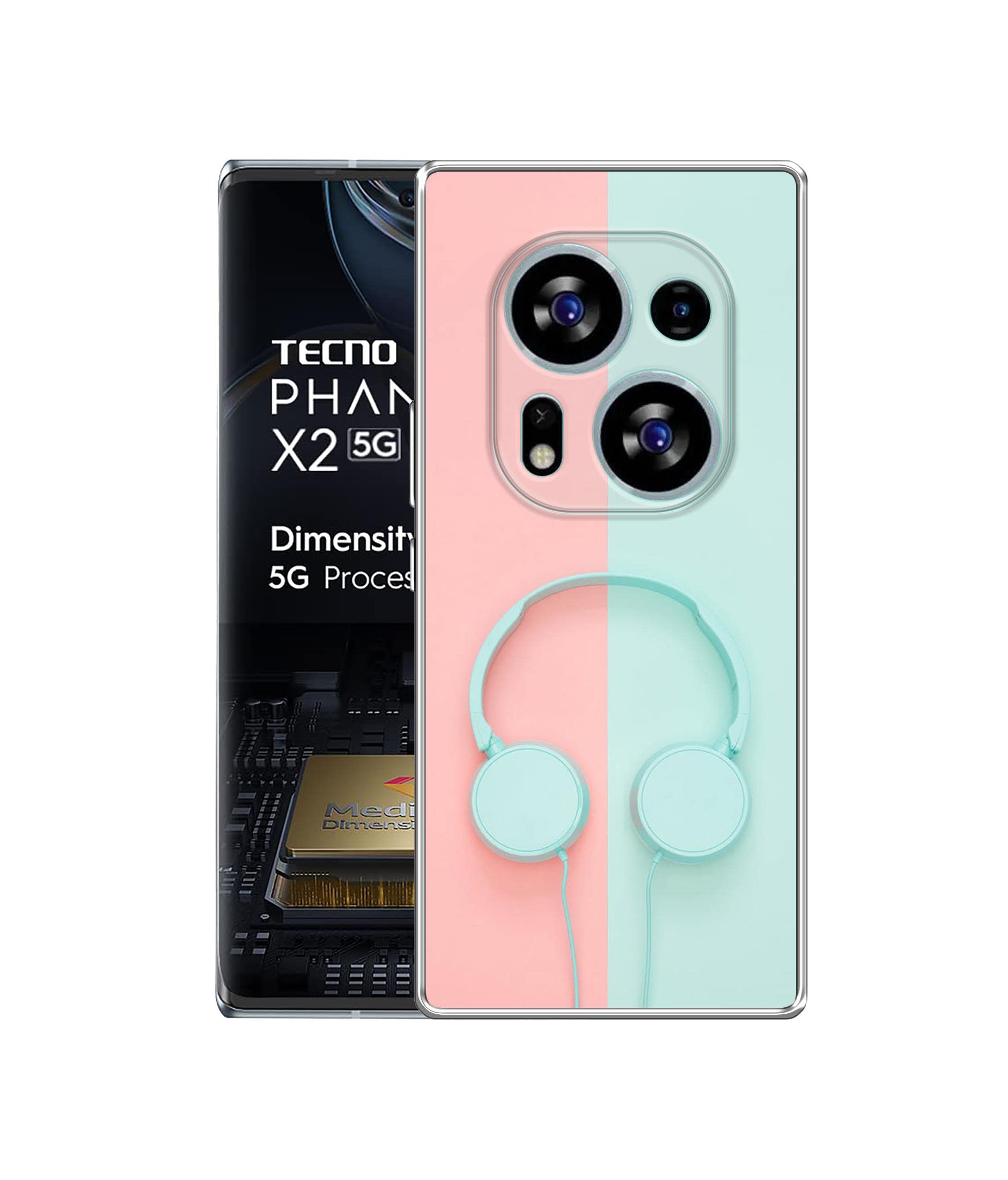 Amazon Brand- Solimo Basic Case for Tecno Phantom X2 5G (Silicone_Multicolor) (B0BX4LVTK1) Amazon Price History, Amazon Price Tracker