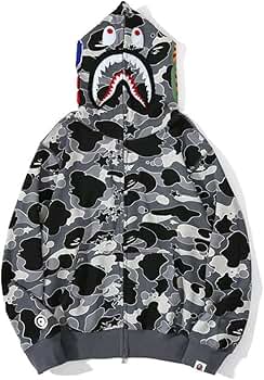 カモフラージュ サメフードパーカー A Bathing Ape 迷彩パーカー サメデザイン - メルカリ