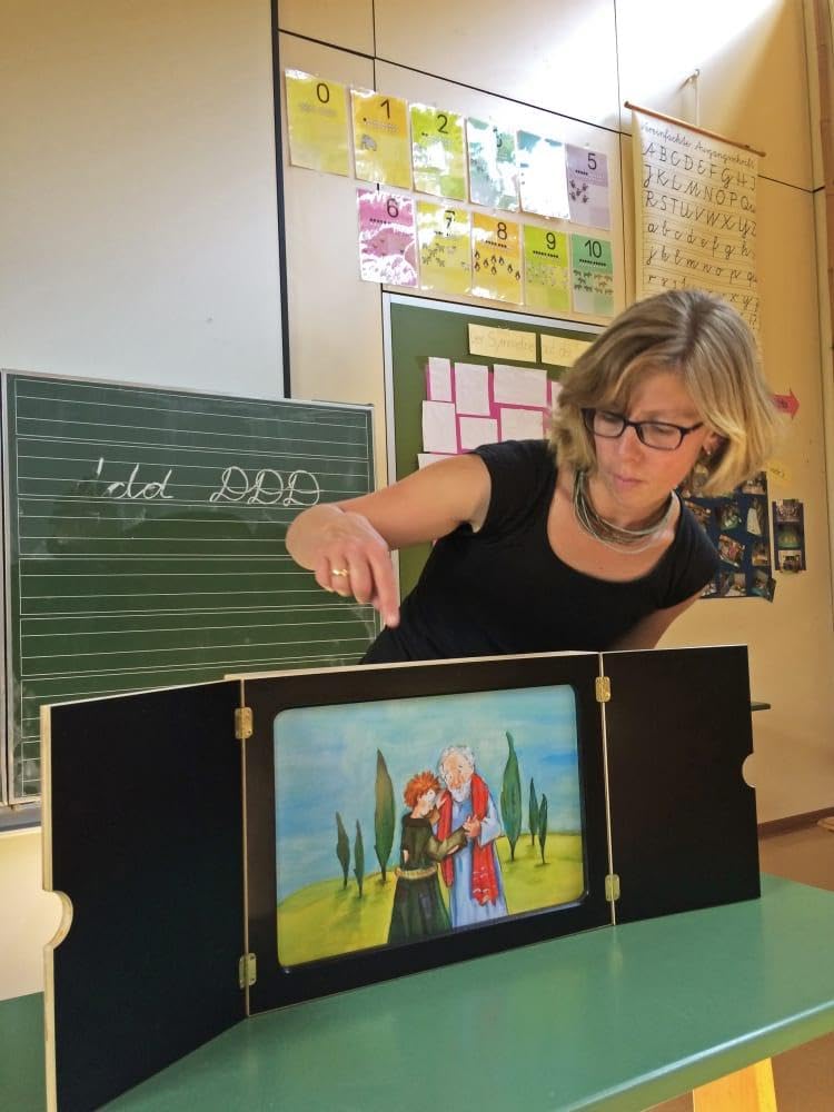Erzähltheater - Tragbares Kamishibai für Bildfolgen bis DIN-A3-Format. Mit Don Bosco-Qualitätssiegel: stabile Ausführung mit kindersicheren ... (Zubehör für das Erzähltheater Kamishibai)