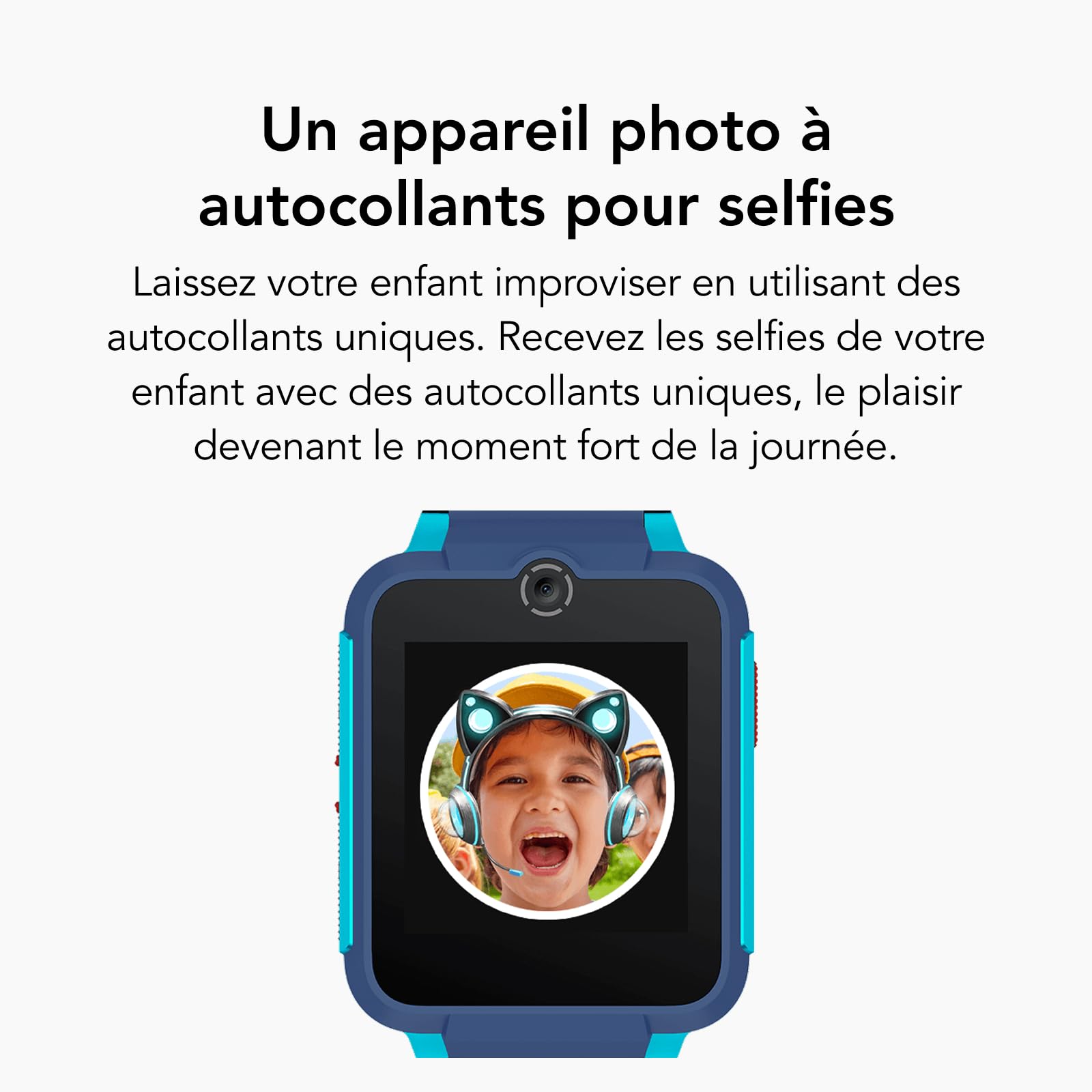 TCL MOVETIME Family Watch 2 - Montre connectée 4G pour Enfants, GPS, appels vidéo, Suivi d'activité, Bleu de Vitesse