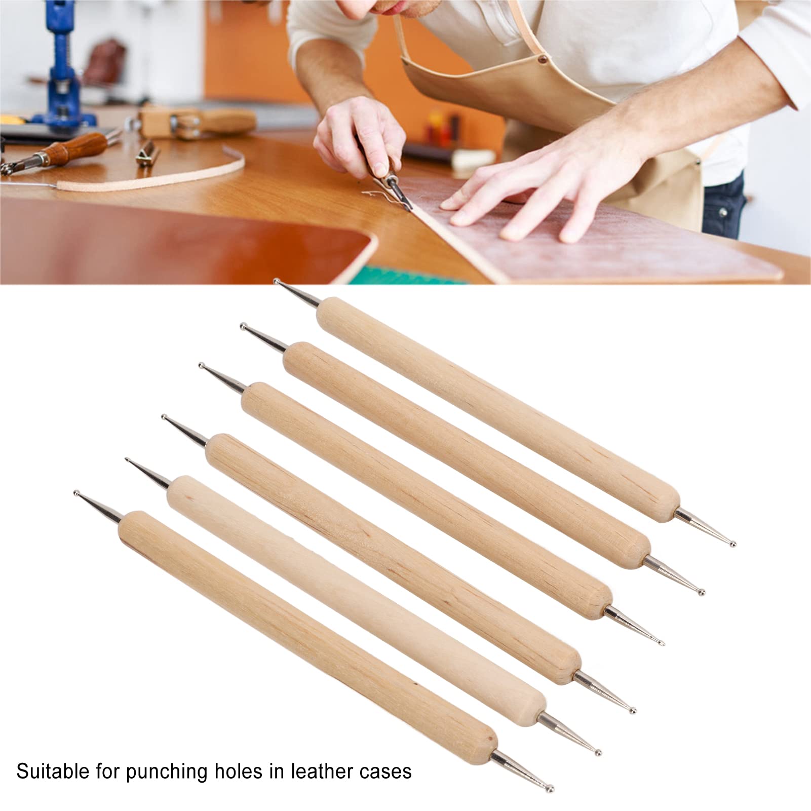 6 PCS Double End Tracing Dotting Tool for Painting Mandalas Scoring Stylus Mandala Dotting Tools, Embossing Stylus Set - Image 4